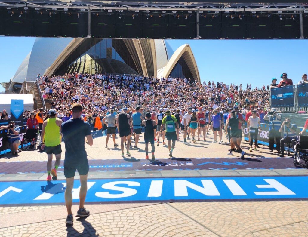 シドニーマラソンのゴール地点