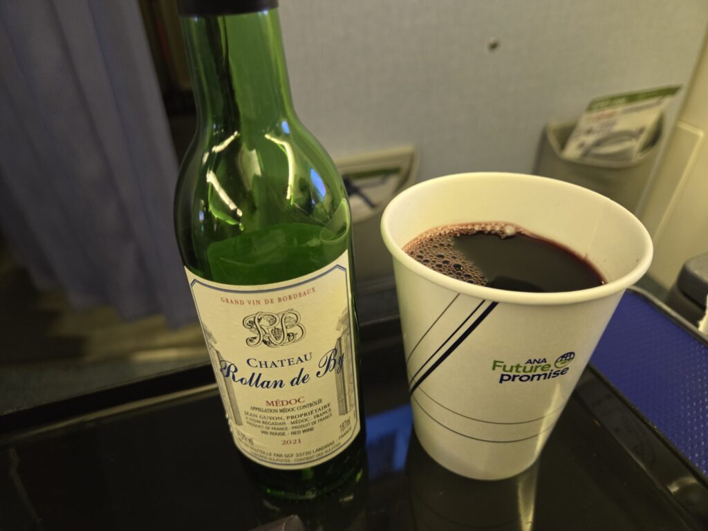 ANAプレミアムクラス（NH697）のお酒