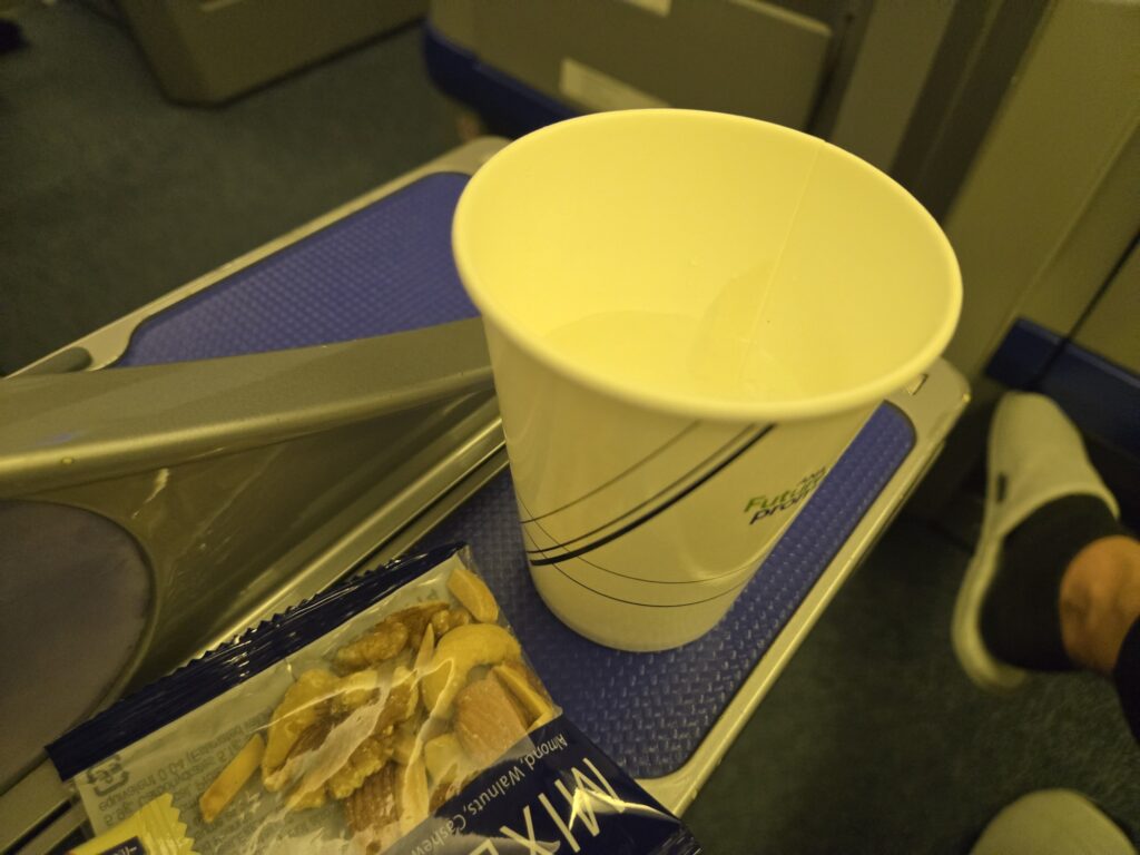 ANAプレミアムクラス（NH698）のドリンク