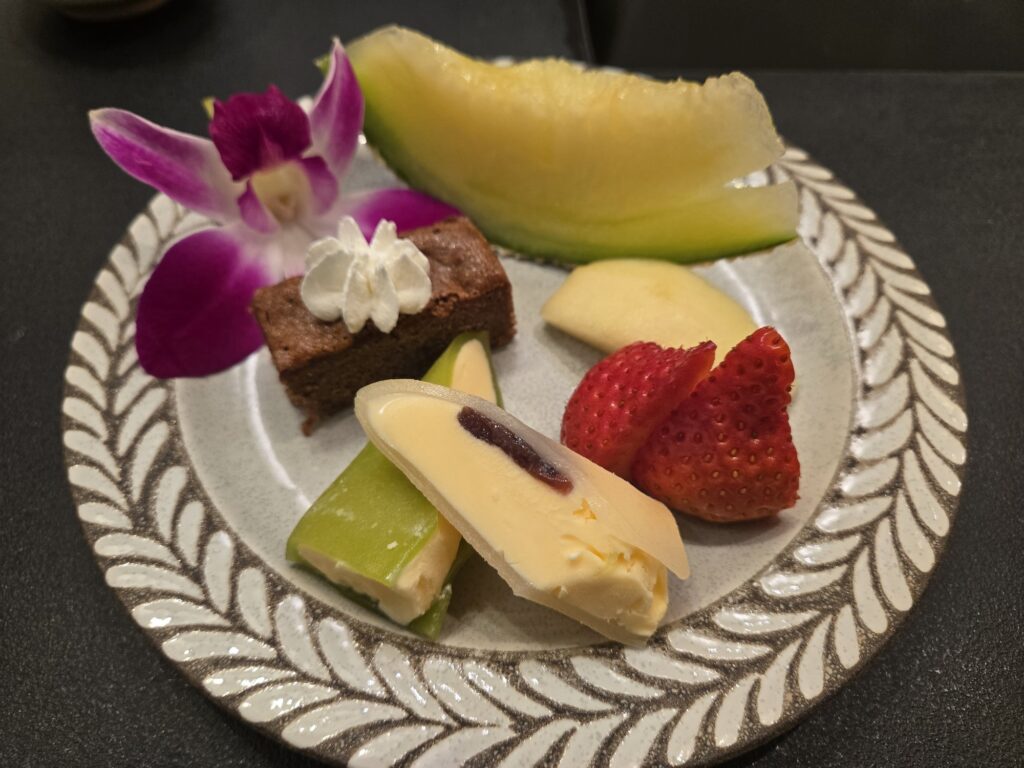 極みすき焼きコースのデザート