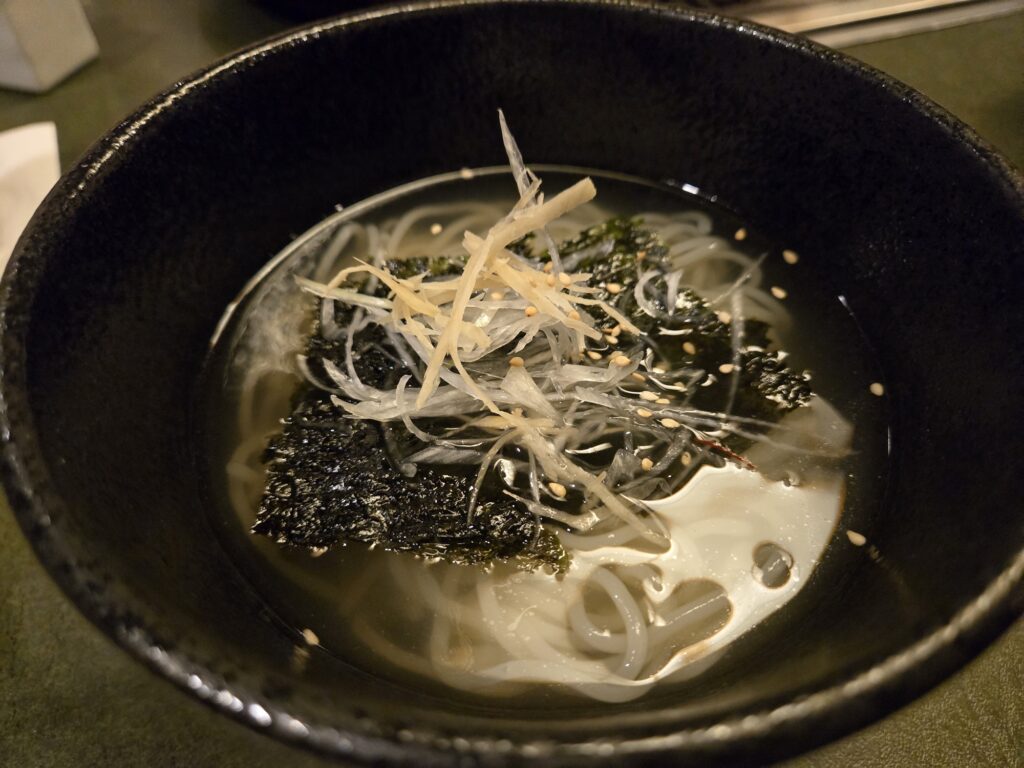 「〆の海苔冷麺」