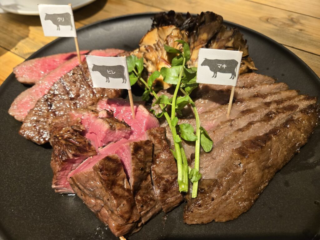 グリルド エイジング・ビーフ 神田淡路町店の熟成和牛のステーキ