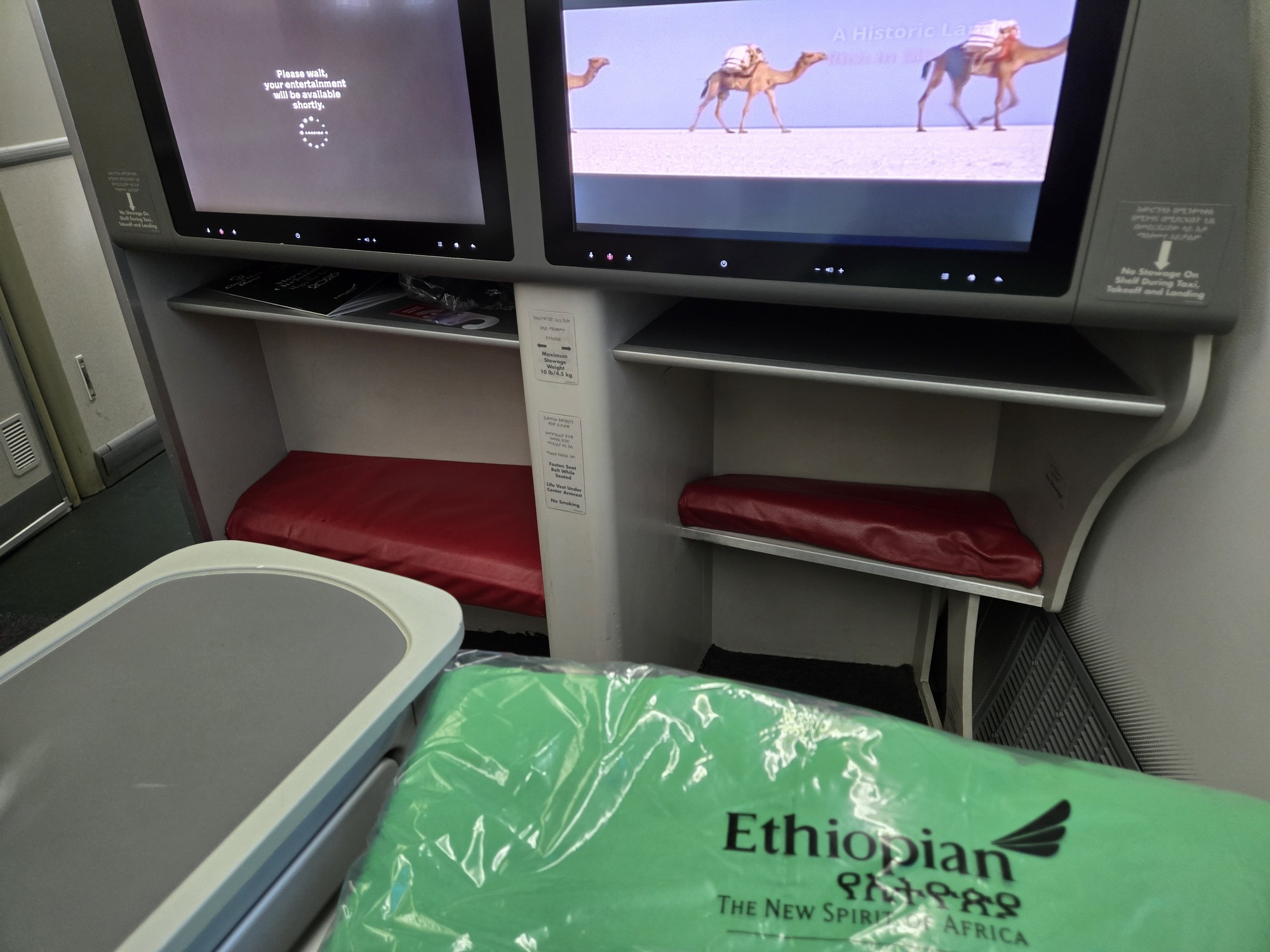 エチオピア航空 ビジネスクラス シート