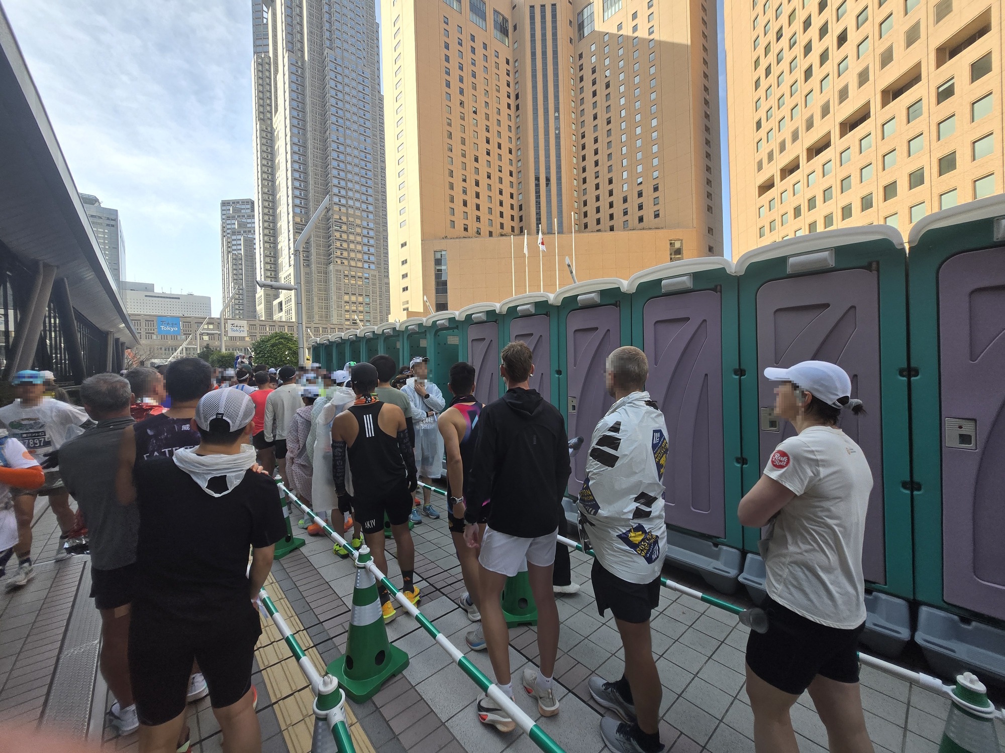 スタート地点近くにも用意されたトイレ