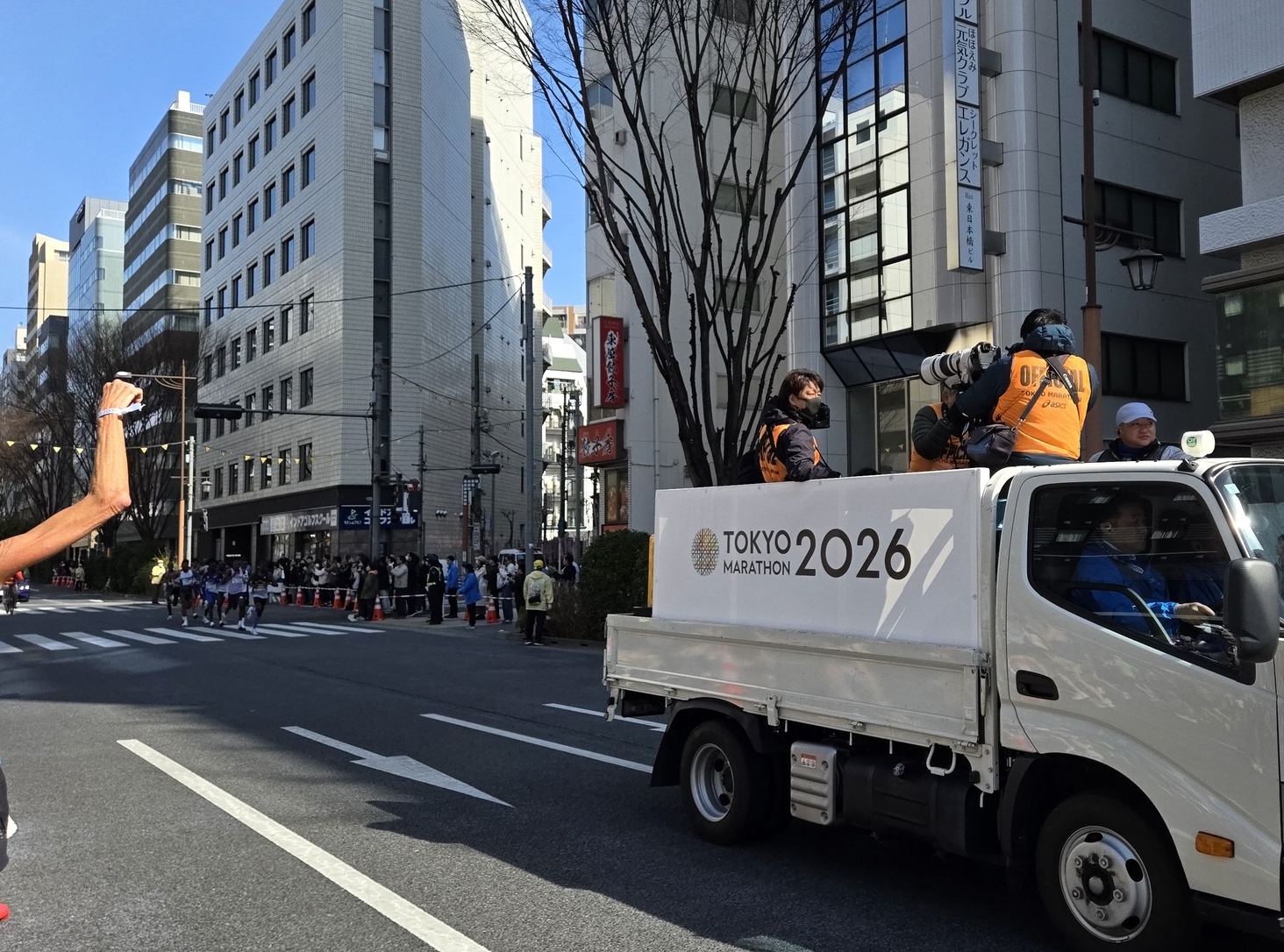 東京マラソンの先頭集団