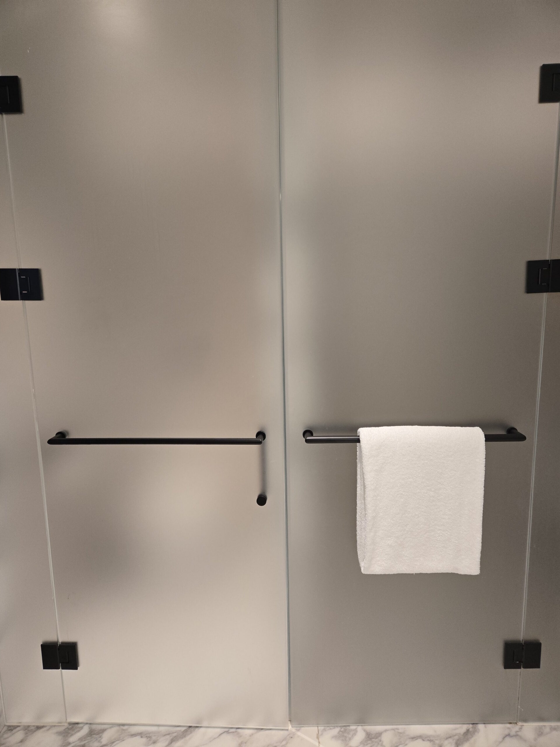 トイレとシャワールーム、扉を閉じた状態