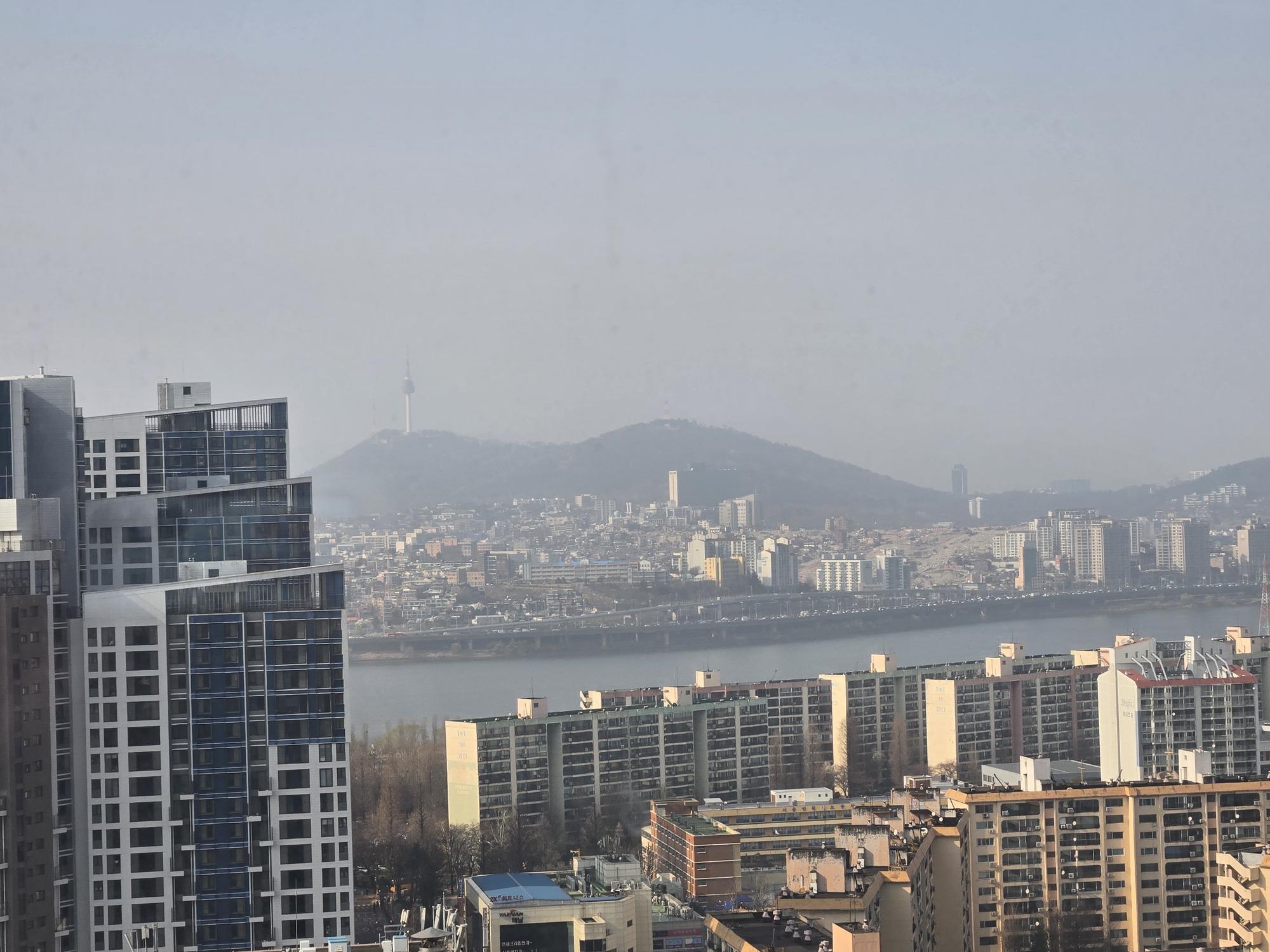 客室からの漢江の眺め