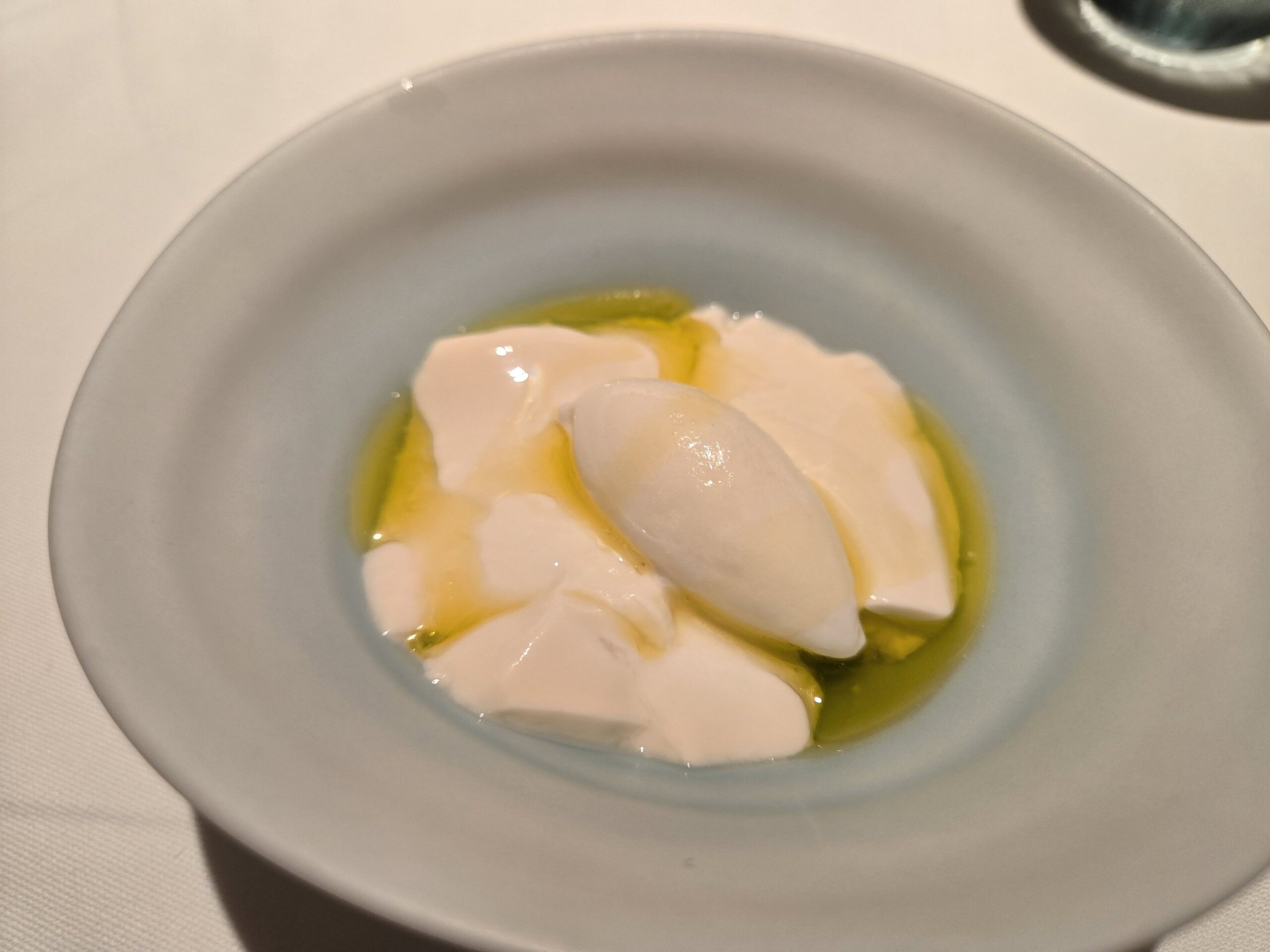 ブランマンジェとオリーブオイルのデザート