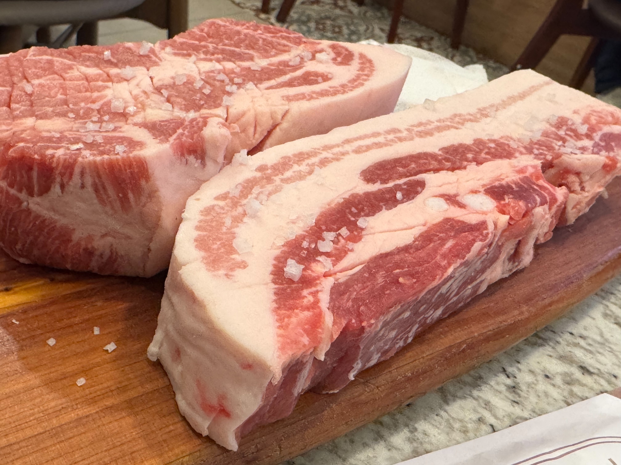 サムギョプサルとモクサル、調理前