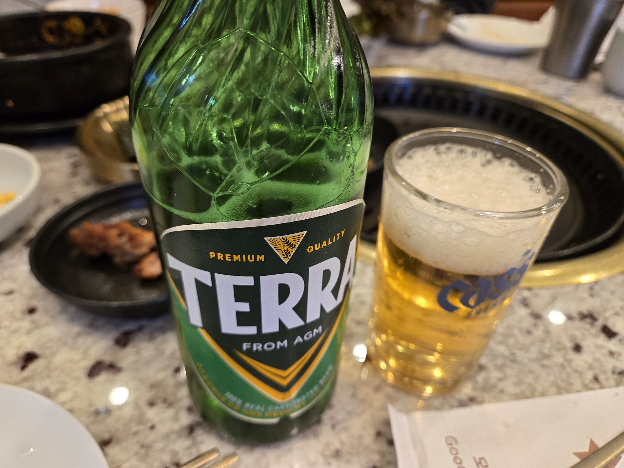 瓶ビールとモクサル