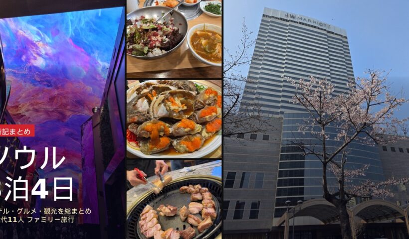 3世代11人のソウル3泊4日旅行まとめ