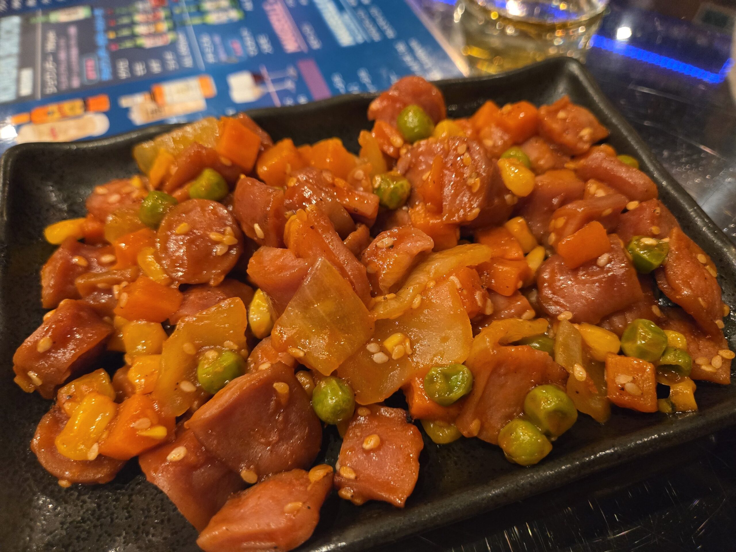 ソーセージと野菜の炒め物