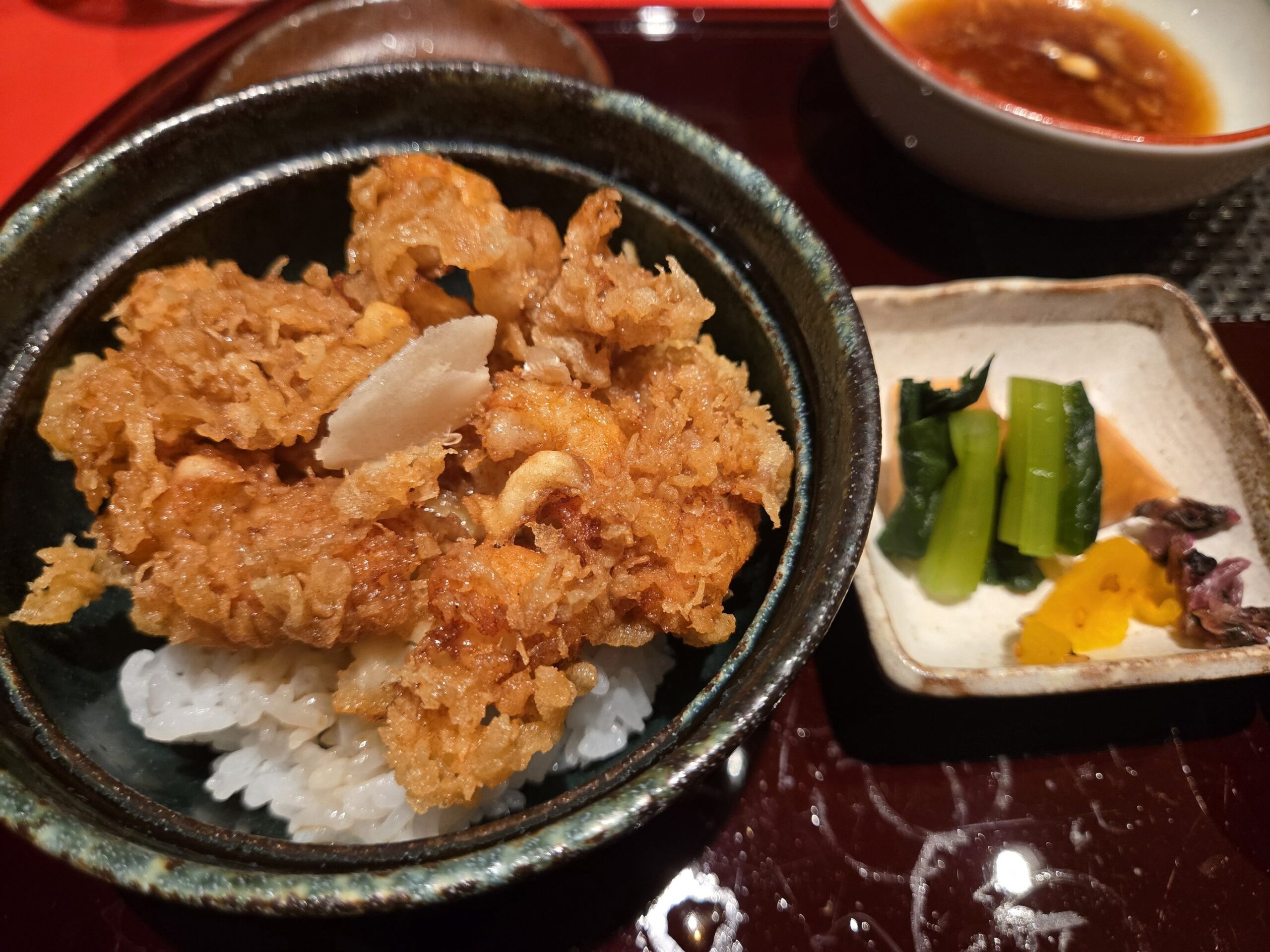 天丼 漬物
