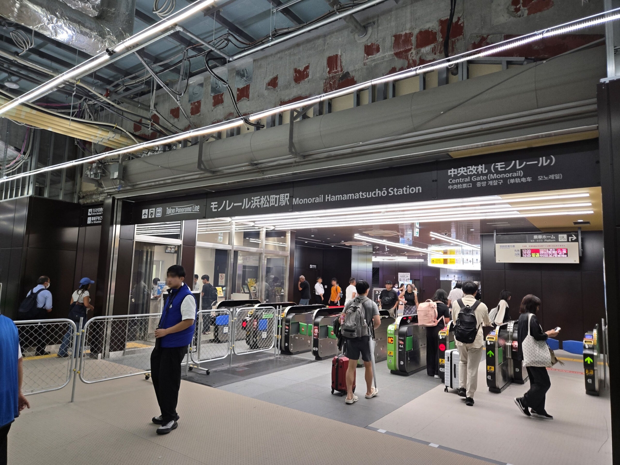 モノレール浜松町駅の様子