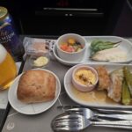 フライト機内食とビール