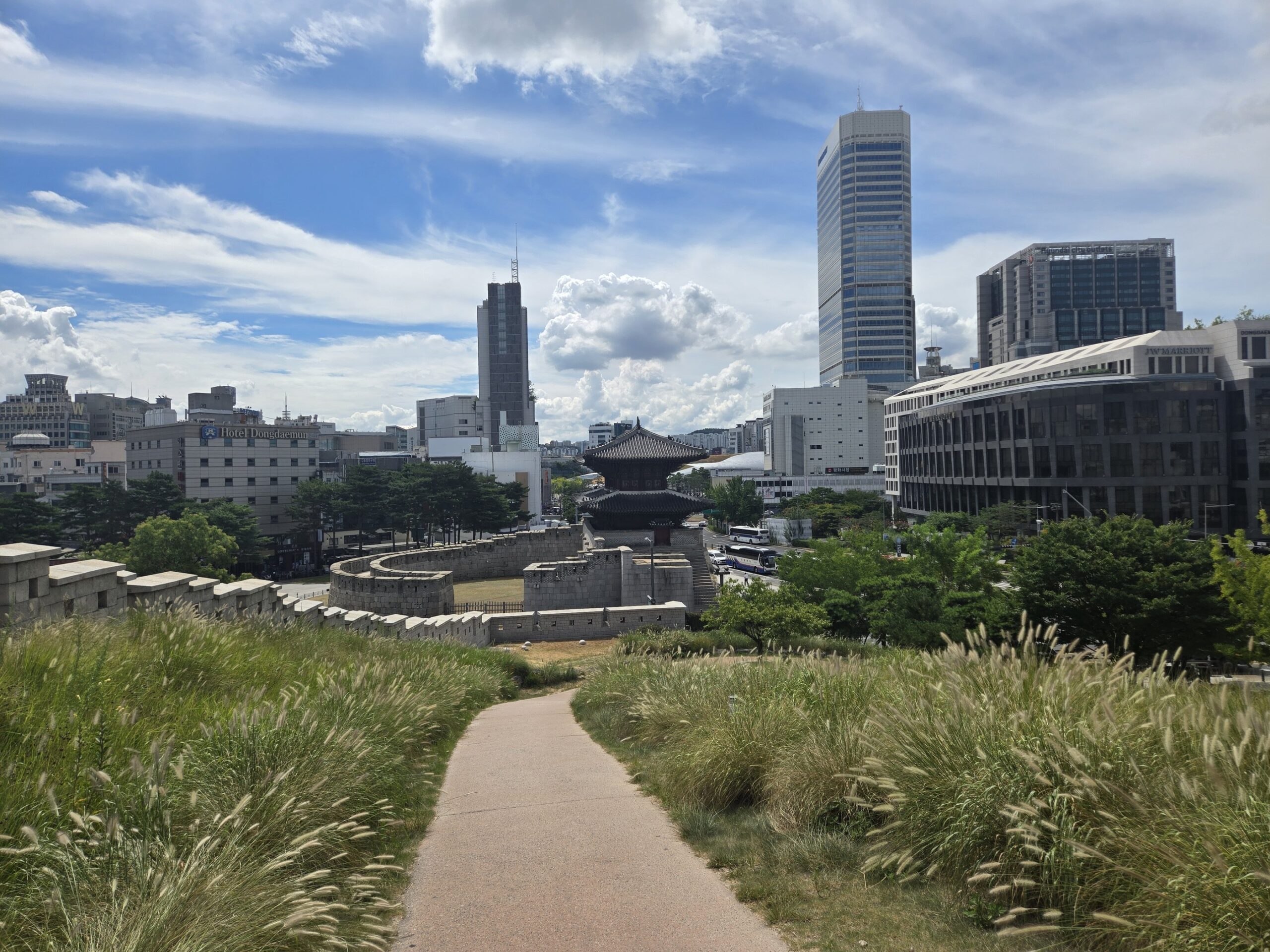 東大門と周辺の城壁