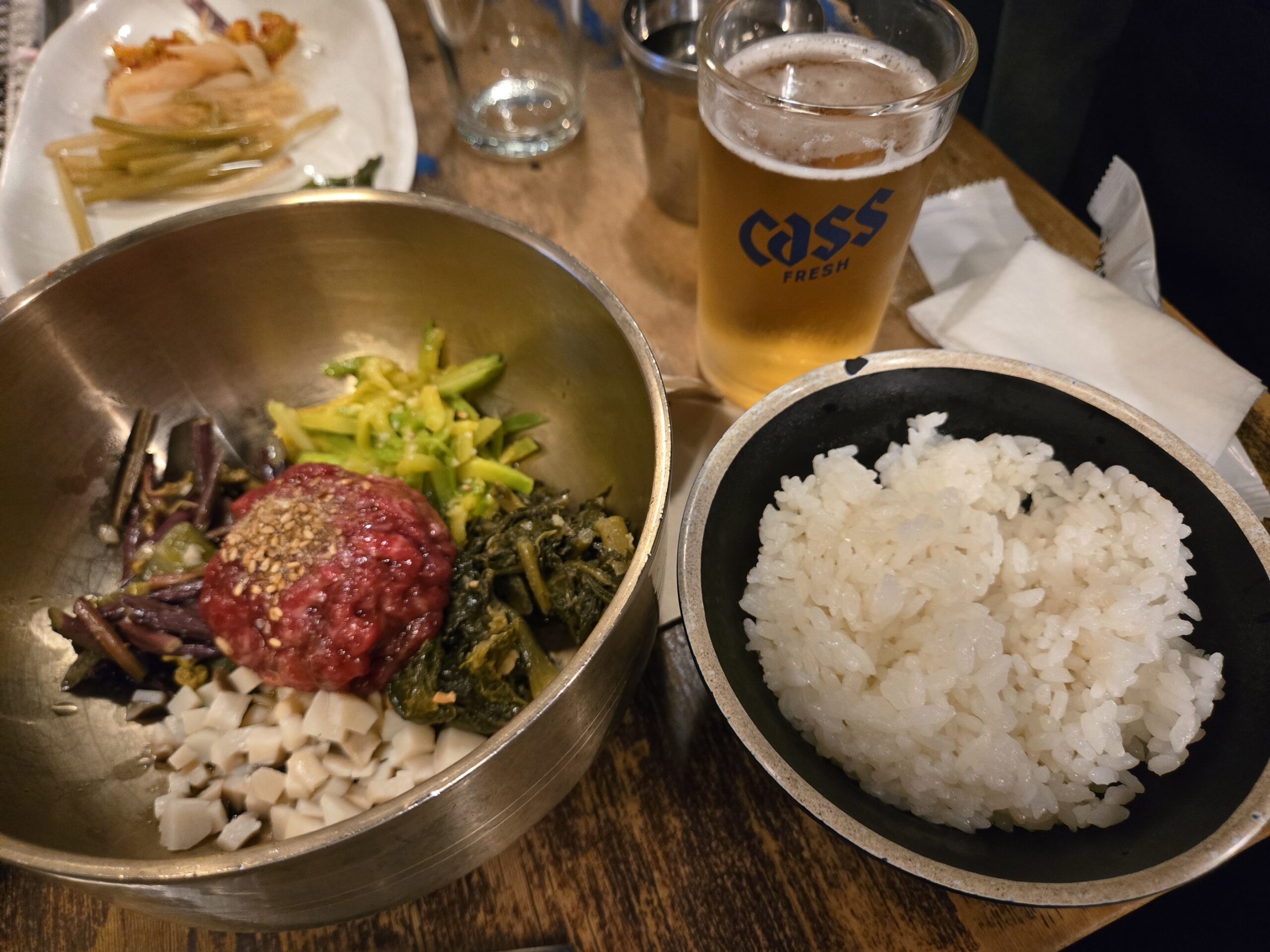 ユッケビビンバとご飯