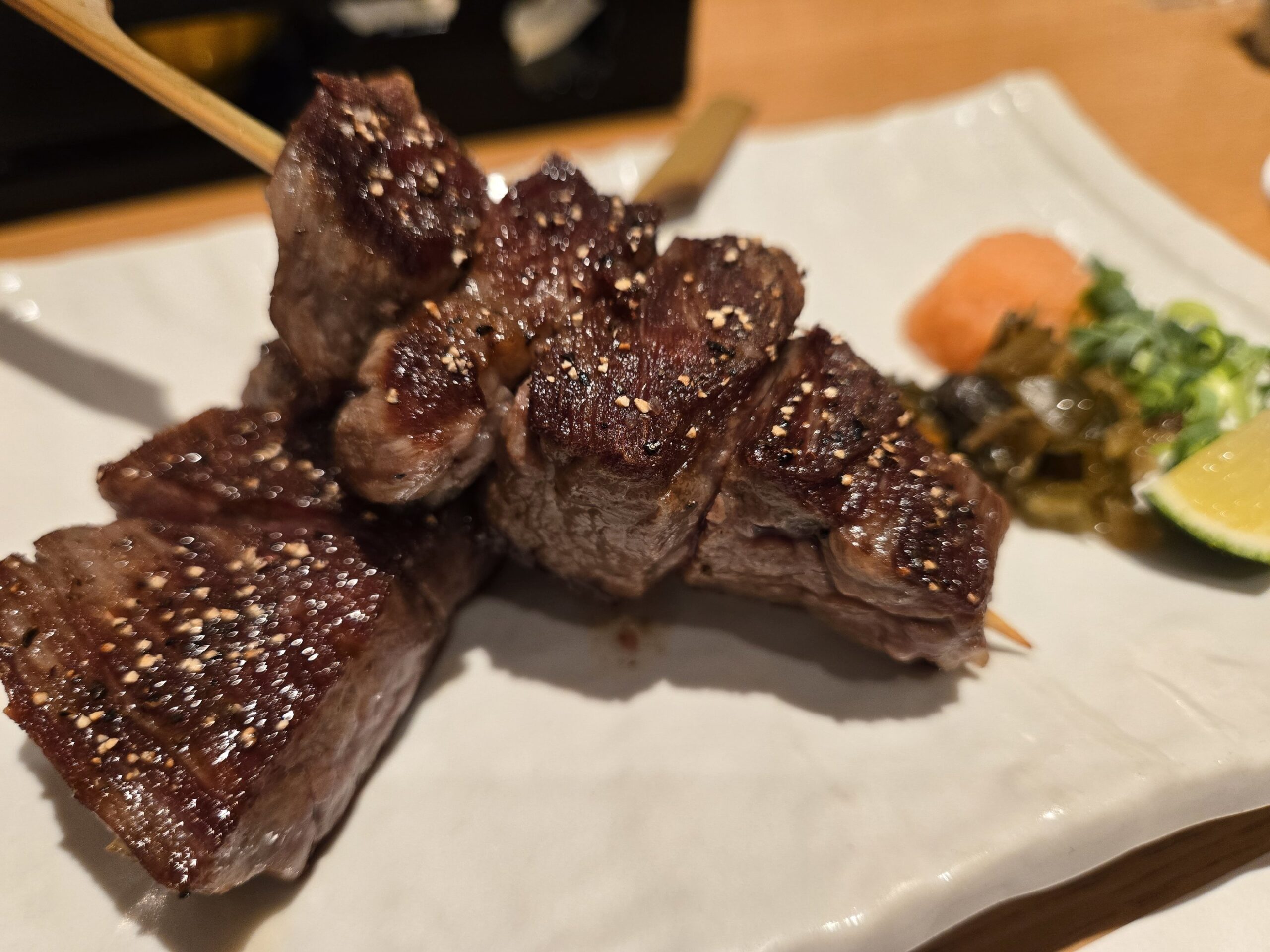 米沢牛串焼き