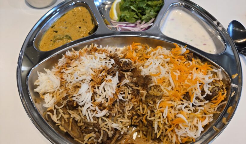 ビリヤニマスター神田、日替わりマトンビリヤニ、インド料理