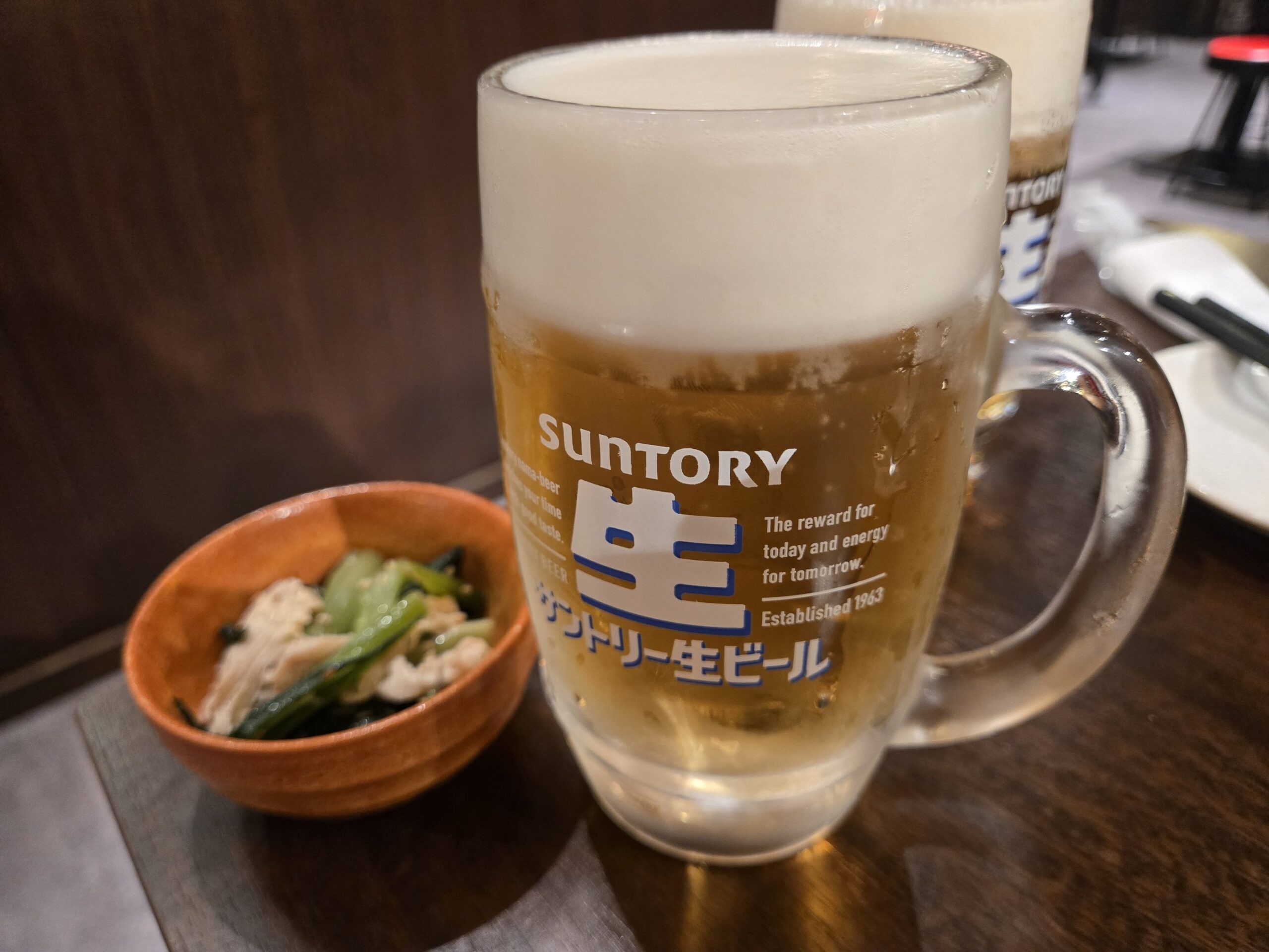 銀だこ点心酒場 サントリー生ビール 神田 中華料理